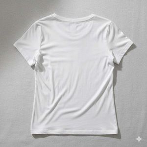 White V-Neck T-Shirt