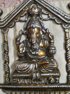 Beautiful Carving Hanging Mettalic Ganesh