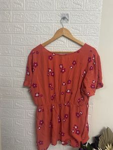 Floral Wrap Top