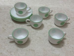 🆕Bone China Cup &amp; Saucer Set Of 12