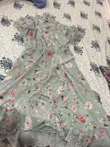 Beautiful Olive Colour Frock Middy