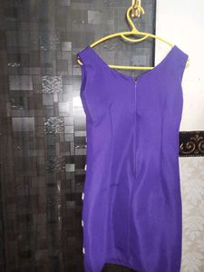 Purple &amp; White Striped Dress