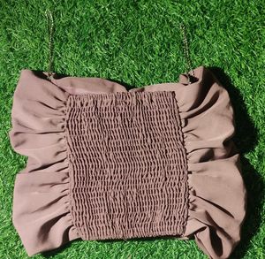 Pink Pearl Ruched Top