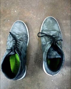Gray High-Top Sneakers