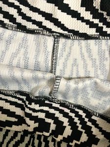 Zebra Print Wide Leg Pants