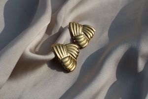 Elegant Gold Plated Knot Design Earrings