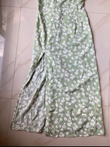 Floral Tie-Strap Midi Dress