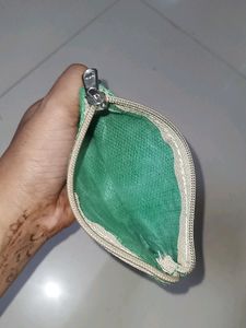 Jute Hand Made Zipper Wallet