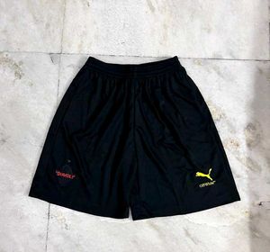 PUMA OFF WHITE AC MILAN BLACK SHORTS