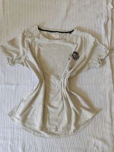 Cute Graphic Tee with Hedgehog