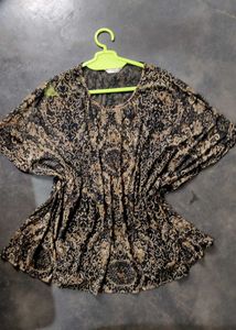 Vintage Floral Print Top