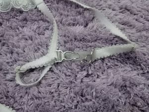 Lace Suspender Belt - White
