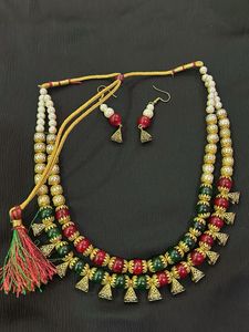 Beaded Necklace &amp; Earring Set