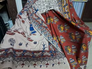 GentlyUsed Hand-Painted KalamkariSaree With Blouse