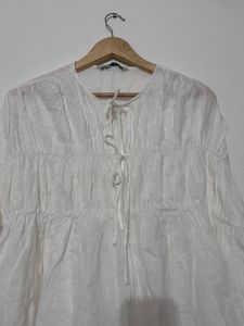 White Peasant Top