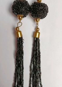 Beaded Tassel Earrings
