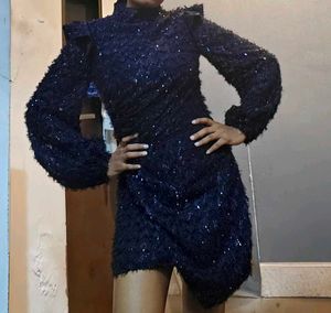 Stylish Navy Blue Mini Dress | Perfect for parties