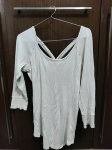 White Top With Back Cutout