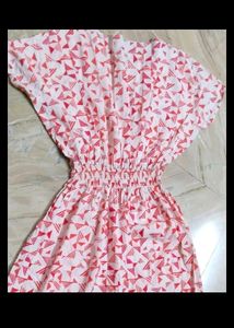 Midi cinched waist dress