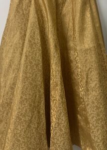Golden Ethnic Skirt