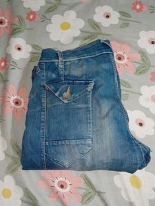 People Authentic Blue Banana Fit Jeans