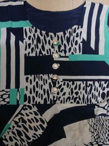 Patterned Midi Dress