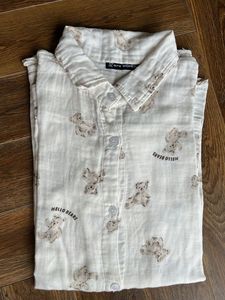 Cute Bear Print Coord Set