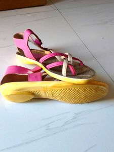 Pink Strappy Sandals