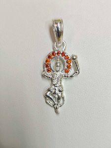 &#34;Pure Silver Hanuman Ji Pendant | Spiritual Locket