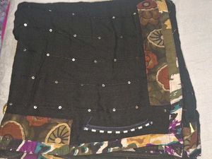 Black Sequence Work Saree
