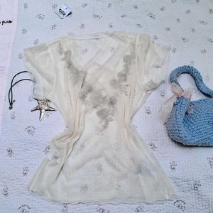 3.combo Aesthetic Vintage Top