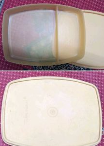 2 Tupperware tiffin boxes.