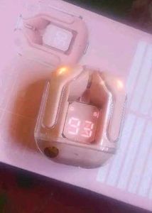 Pink Wireless Earbuds Digital Display 3 Colours Av