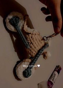 Crochet Motorcycle Keychain