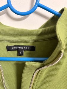 Chemistry Green Zip-Up Jacket