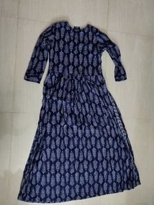 Elegant Blue Printed Kurta