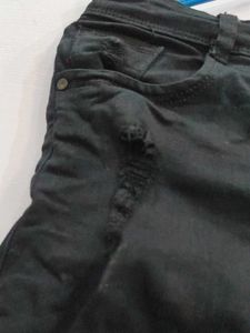 Black Denim Shorts
