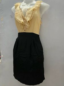 Korean Ruffled Sleeveless Dress
