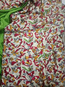 Green &amp; Floral Sari
