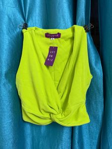 Neon Green Crop Top