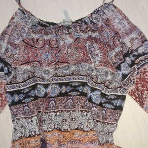 funky off the shoulder top