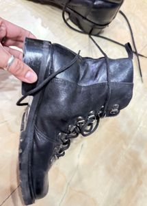 Leather Lace up Export Quality Boots Euro 38