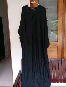 Elegant Black Abaya with Embroidery