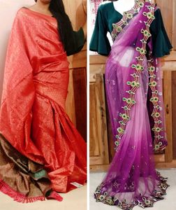 💥Combo 💥Sarees With Blouse ♥️