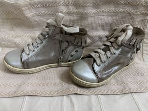 Metallic Designed Lace up Sneakers/Boots(2.5-4.5y)