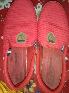 Red 'Racer' Slip-On Shoes