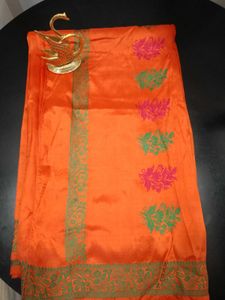 Orange Traditional Woven Silk Saree🧡