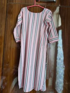 Striped A Line Kurta - Size XL