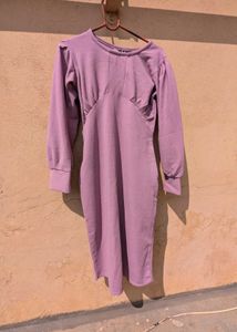 Cute Purple Midi Dress