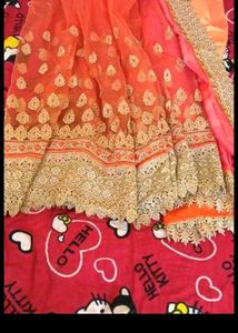Wedding Wear Saree With Blouse
